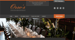Desktop Screenshot of orsosrestaurant.com