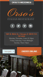 Mobile Screenshot of orsosrestaurant.com